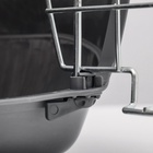 Переноска для животных до 9 кг «Пижон», металлическая дверь, 43×29×27.5 см, бело-серая - Фото 7