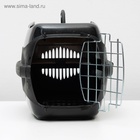 Переноска для животных до 9 кг «Пижон», металлическая дверь, 43×29×27.5 см, чёрная - Фото 9