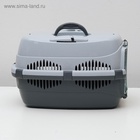 Переноска для животных до 9 кг «Пижон», металлическая дверь, 43×29×27.5 см, серая - Фото 3