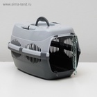 Переноска для животных до 9 кг «Пижон», металлическая дверь, 43×29×27.5 см, серая - Фото 5