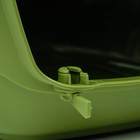 Переноска для животных до 9 кг "Пижон", металлическая дверь, 43 х 29 х 27,5 см, оливковая - Фото 7