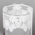 Ваза FLORA "Абстракция золото-серебро" d-7.5см  h-26.5см - Фото 2