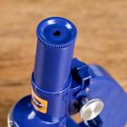 Микроскоп «Биология», кратность увеличения 450х, 200х, 100х, с подсветкой, синий - Фото 5