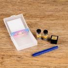 Микроскоп «Биология», кратность увеличения 450х, 200х, 100х, с подсветкой, синий - Фото 7