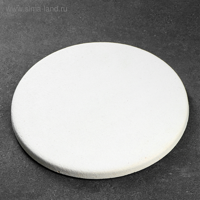 Пекарский камень, d=34 см, h=2 см, керамика, круглый - Фото 1
