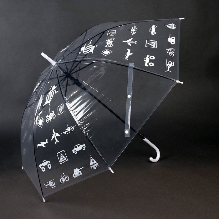 Зонт детский «Путешествуй»‎ прозрачный, d=90см - фото 1883532198