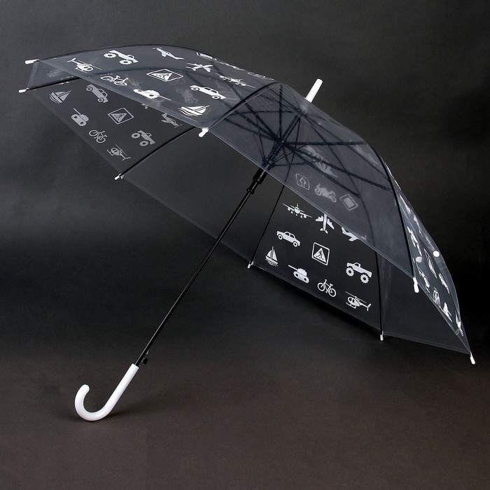 Зонт детский «Путешествуй»‎ прозрачный, d=90см - фото 1883532200