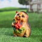 Садовая фигура из гипса «Ежик с цветами», 15×11×12 см - Фото 11