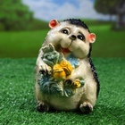 Садовая фигура из гипса «Ежик с цветами», 15×11×12 см - Фото 8