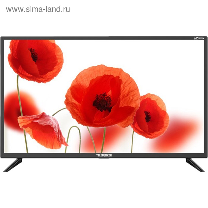 Телевизор Telefunken TF-LED32S95T2, 31.5", 1366х768, DVB-T2/C, 2хHDMI, 1хUSB, черный - Фото 1