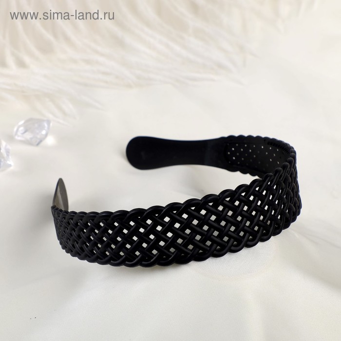 Ободок для волос «Матовый блик», 3 см, сеточка, МИКС - Фото 1