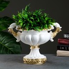 Вазон для цветов «Арабский», 1.3 л, 33×20×25 см, гипс, белый - Фото 2