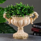 Вазон для цветов «Арабский», 1.3 л, 31×20×25 см, гипс, бежевый - Фото 2