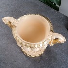 Вазон для цветов «Арабский», 1.3 л, 31×20×25 см, гипс, бежевый - Фото 4