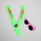 Летний набор 2 предмета: бумеранг, детские очки, цвета МИКС - Фото 1