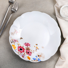 Тарелка обеденная Доляна «Летняя романтика», d=25,4 см, стеклокерамика - фото 7686643