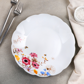 Тарелка обеденная Доляна «Летняя романтика», d=25,4 см, стеклокерамика