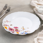 Тарелка обеденная Доляна «Летняя романтика», d=25,4 см, стеклокерамика - фото 7686644