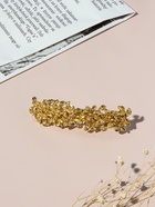 Заколка - автомат для волос «Престиж», листики, 8.5 см, золото - Фото 2