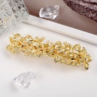 Заколка - автомат для волос «Престиж», листики, 8.5 см, золото - Фото 5