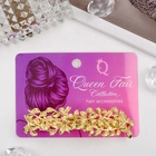 Заколка - автомат для волос «Престиж», листики, 8.5 см, золото - Фото 9