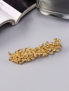 Заколка - автомат для волос «Престиж», листики, 8.5 см, золото - Фото 7