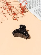 Краб для волос "Глянец" каскад 7 см чёрный (12 шт) - фото 809114335