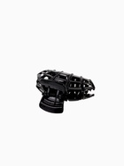 Краб для волос "Глянец" каскад 7 см чёрный (12 шт) - фото 809131776