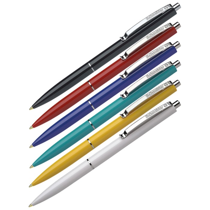 Ручка шариковая автоматическая Schneider "K15", чернила синие, узел 1,0 мм, корпус микс глянцевый, под лого, цена за 1 шт - Фото 1