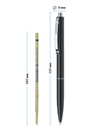 Ручка под логотип Schneider. K15, шариковая, автоматическая, синий стержень, узел 1 мм, МИКС - Фото 6