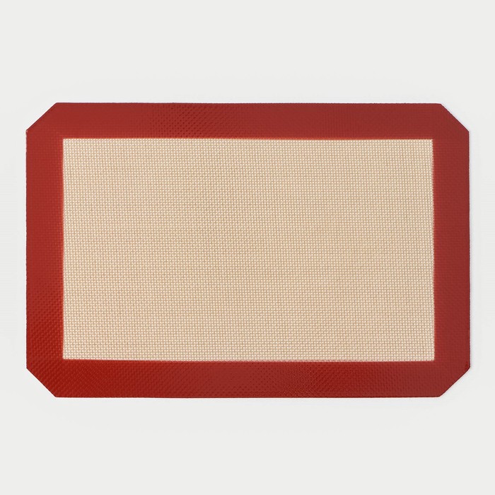 Армированный коврик Доляна, силикон, 30×20 см, цвет бежевый - Фото 1