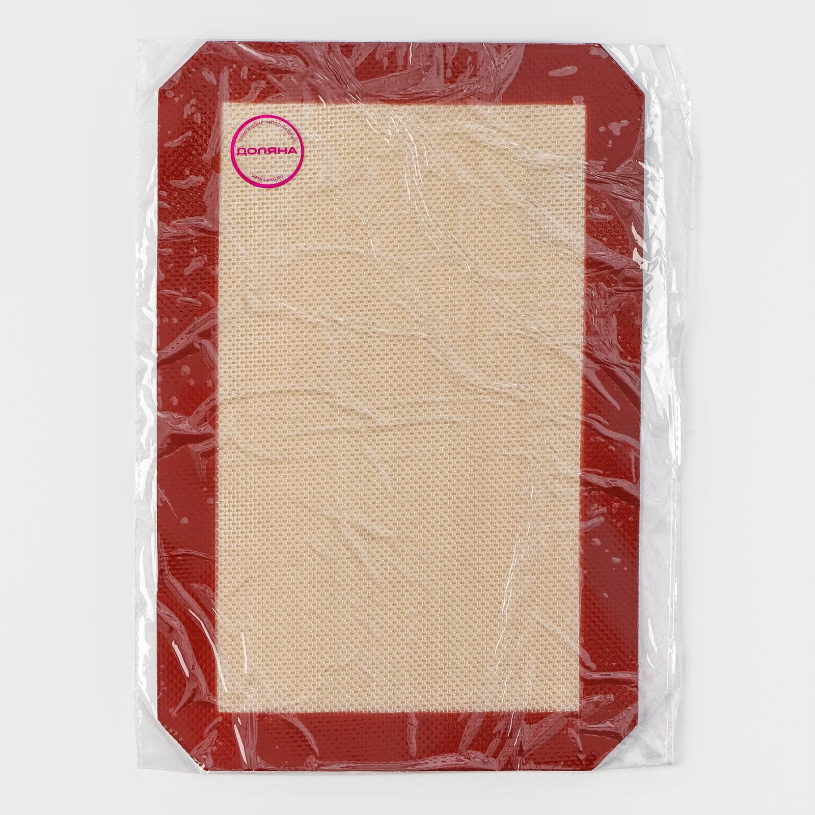 Силиконовый коврик армированный Доляна, 30×20 см, цвет бежевый (4716653 .