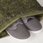 Мешок для обуви на шнурке, светоотражающая полоса, цвет камуфляж/зелёный - фото 6282102