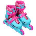Роликовые коньки раздвижные ONLYTOP, р. 30-33, колёса PVC 64 мм 4605213 - фото 319800342