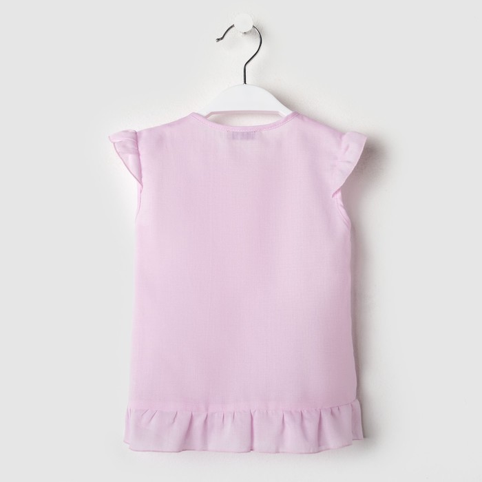Блузка для девочки MINAKU: cotton collection romantic цвет сиреневый, рост 92 см - фото 1908544691
