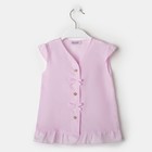 Блузка для девочки MINAKU: cotton collection romantic цвет сиреневый, рост 98 см - Фото 5