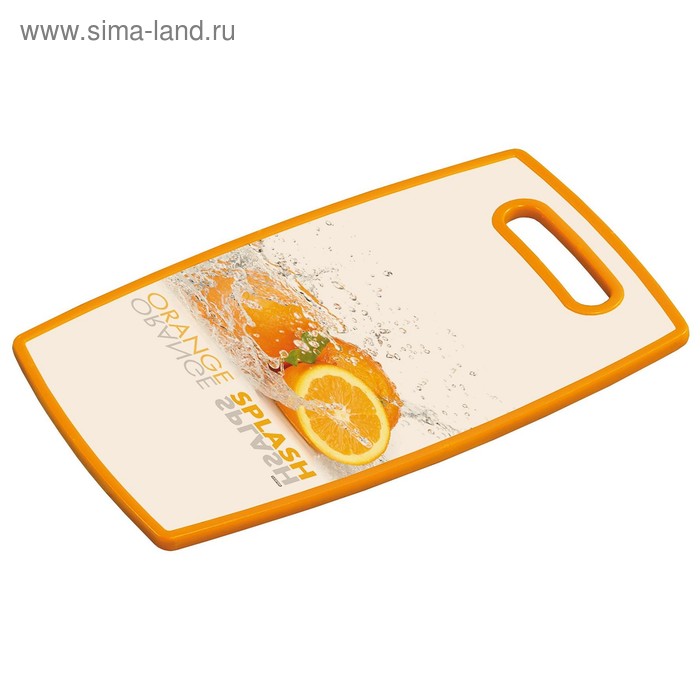 Доска разделочная «Апельсин» 37×23×1.2 см, пластик - Фото 1