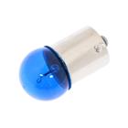 Лампа автомобильная Луч, BA15s, 12 В, 5 Вт, синяя - фото 8962151
