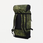 Рюкзак туристический, 40 л, отдел на шнурке, 3 наружных кармана, цвет зелёный - Фото 4