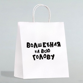 Пакет подарочный с приколами «Волшебная на всю голову», 24?14?28 см (комплект 10 шт)