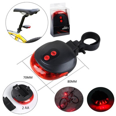 Задний фонарь с лазером «Мастер К», велосипедный, водонепроницаемый, 4 режима, 2ААА