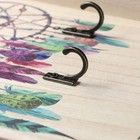 Крючки декоративные дерево «Ловцы снов», ключница настенная, панно, 29.8×19.8×2.7 см 4764214