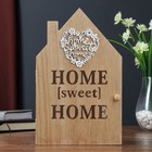 Шкатулка дерево с полочками "Цветочное сердце" 26,5х8х17 см - фото 809270878