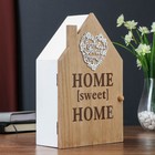 Шкатулка дерево с полочками "Цветочное сердце" 26,5х8х17 см - фото 809270879