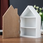 Шкатулка дерево с полочками "Цветочное сердце" 26,5х8х17 см - фото 809270880