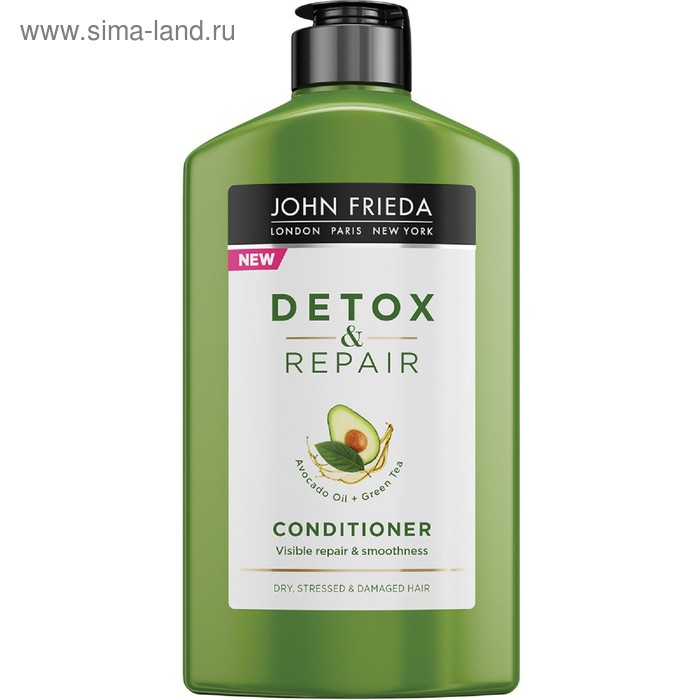 Кондиционер для волос John Frieda Detox & Repair, для восстановления и гладкости, 250 мл - Фото 1