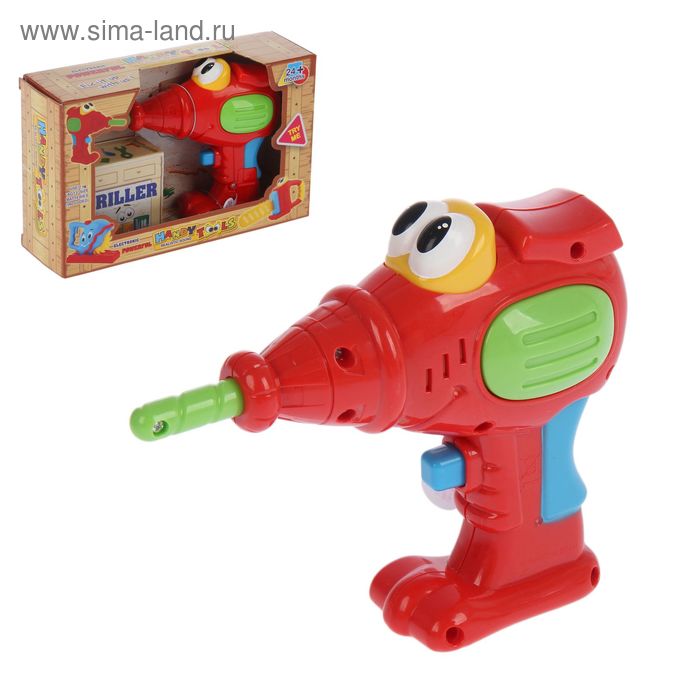 Дрель, со звуковым эффектом, работает от батареек, МИКС - Фото 1