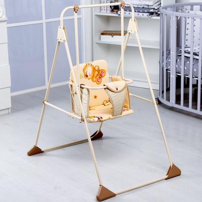 Качели детские напольные «Ветерок», бежевые, МИКС