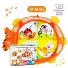 Развивающий коврик - манеж 3 в 1 «Лев», 68x68 см, 30 цветных шариков, 4 игрушки - Фото 4