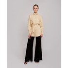 Рубашка женская MINAKU: Leather look, цвет молочный, размер 48  (артикул 4820787)  большой выбор товаров оптом и в розницу по низким ценам с доставкой